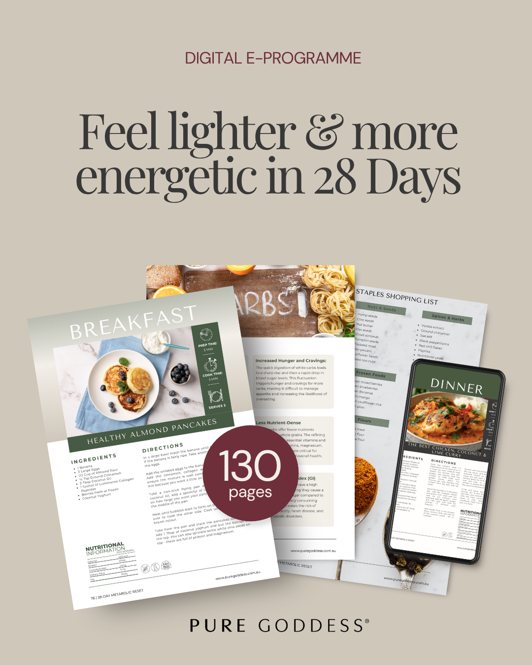 28 Day Pure Goddess Metabolic Reset - eBook
