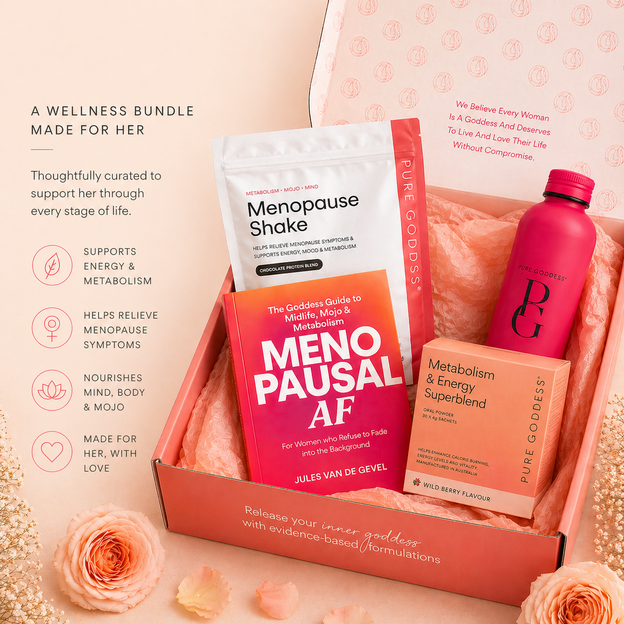 The Pure Goddess Gift Box | Midlife Wellness, Energy & Menopause Support
